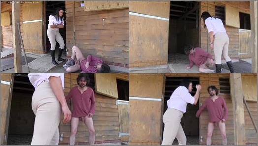 Ballbusting World  Busted Stableboy   The Hunteress  preview