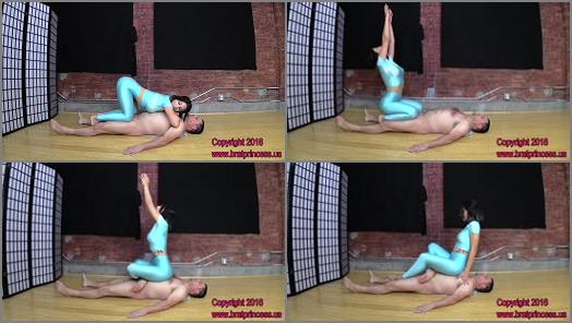 Female Domination – Brat Princess 2 – Alexa – Practices Yoga with Human Mat