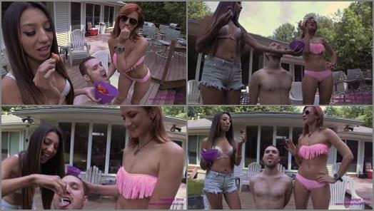 Brat Princess 2  Amadahy and Jennifer  Human Ashtray Filled with Ash Spit and Butts preview