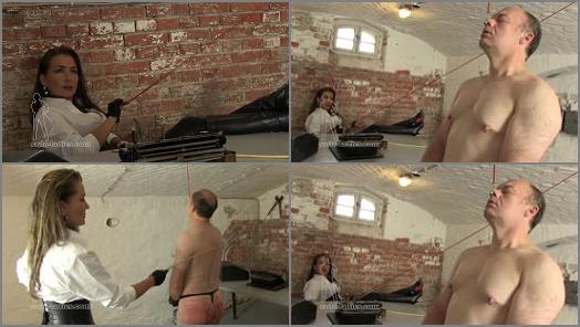Leather – SADO LADIES Femdom Clips – Horrible Caning –  Lady Pascal
