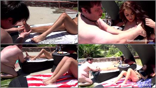 Goddess Worship – THE MEAN GIRLS – Being Pampered Poolside –  Princess Beverly and Princess Carmela