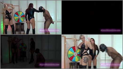 THE MEAN GIRLS  Wheel Of Castration   Mistress Harley and Mistress Mya preview