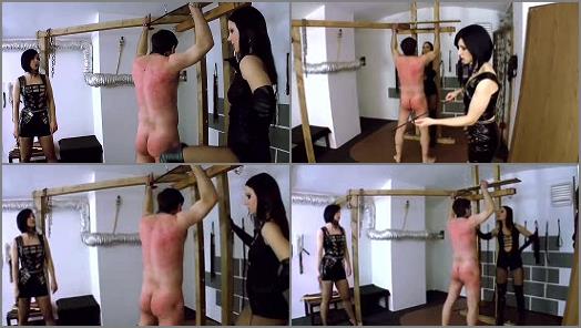 FEMALE CZECH DOMINATION  Testing The Snake Whip Part 2   Mistress Caramelle and Lady G  preview