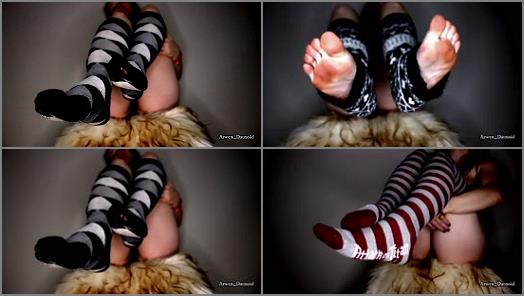 Socked feet – Arwen Datnoid – The Ultimate Sock Video