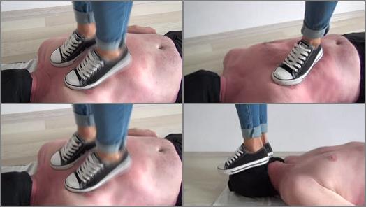 Brutal stomping – Foot Fetish Beauties – Candy bounce trampling!