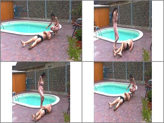 Jumping – Lady Vampira – Humiliation at the Pool