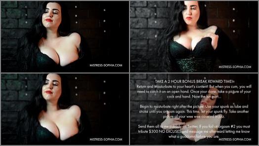  Mistress Sophia  Full Evening Of Pain Edging CEI And JOI With Me  preview