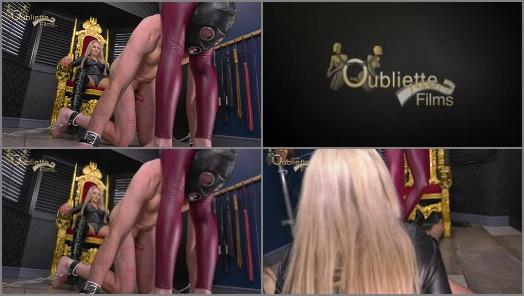 Balls Busting –  OublietteClip Store – Beat Down and Broken –  Mistress Krush and Lady Dark Angel