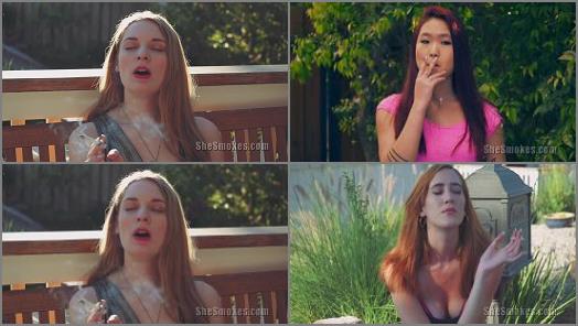 Switch – She Smokes – She Smokes 2 –  Lea Hart, Ela Darling, Sage and Jasmine