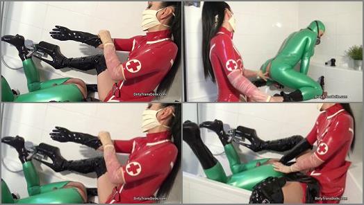 Female Domination – Fetish Liza starring in video ‘Medical latex doll’s anal training’ of ‘Dirty Trans Dolls’ studio