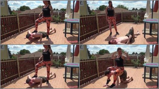   Goddess Zia Personal trainer makes weak losers be her slaves preview