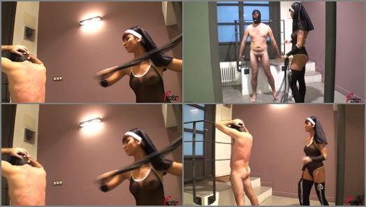 Whipping – Female Domination HD – Kinky Nun with a Whip –  Miss Dolce