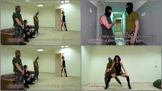 Kicking – Lady2Fight – Lora Undercover Agent Lora