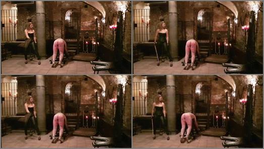 Caning – Dea Dhelia starring in video ‘The Abyss straight Ochsenziemer’