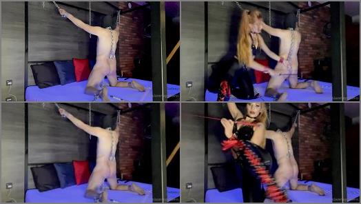 Female Domination – Goddess Slavena starring in video ‘Redhead goddess – whipping in her dungeon’