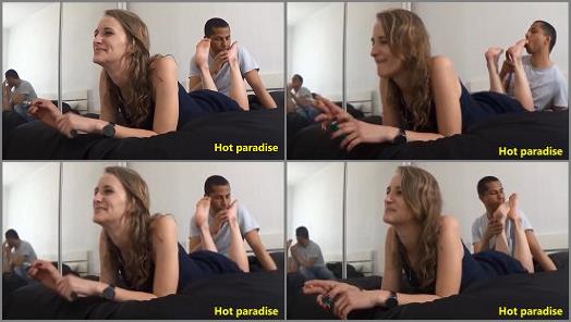 Soles – Hot Paradise – I devour and I tickle her feet while she smokes and it make her laugh –  Delicia & Bob45
