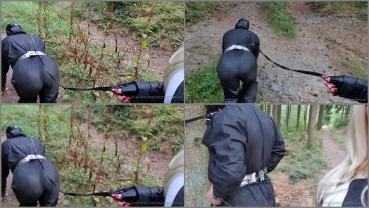 Pet Play – Lady Patricia – A Little Morning Walk In The Woods Develops Into A “Nice” Surprise
