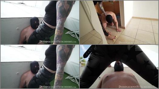 Femdom Humiliation Extreme – Dominaciony Fetichismo – Ilina punishes the submissive and makes him suck cock