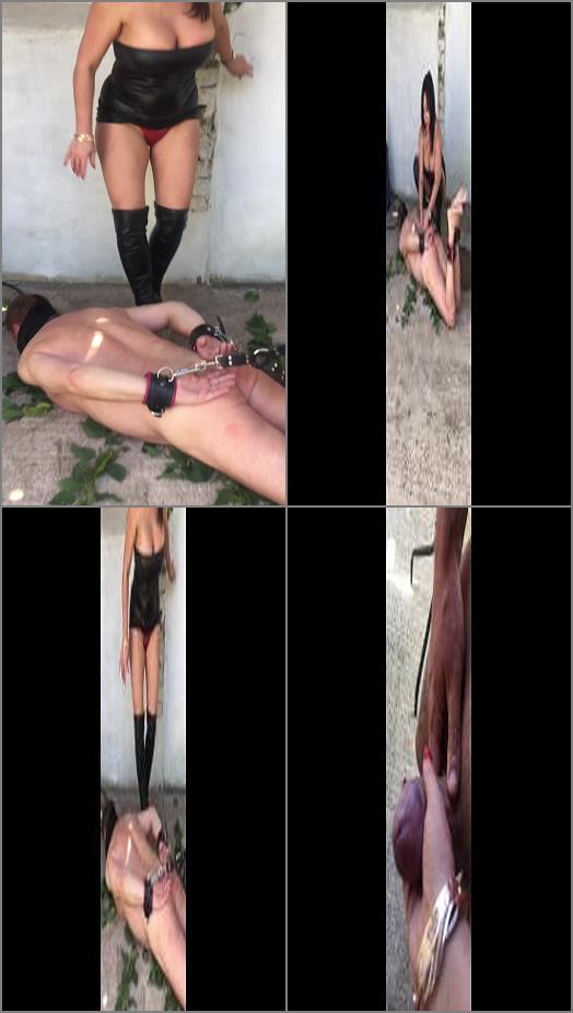 Femdom Trampling Tube – Mistress Real – nettle session takes an unexpected twist