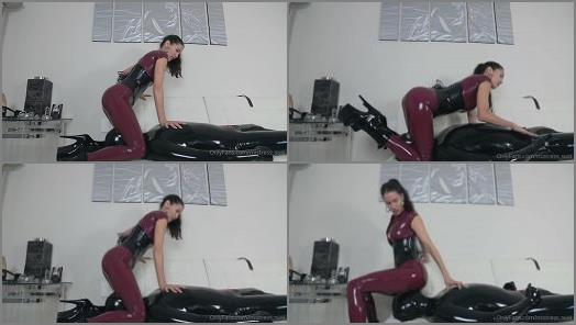 Mistress Susi  Teased in skintight latex and chastity preview
