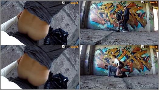 Mistress Smoking Strapon – Poly Sweet – Drawing Graffiti – Fucking A Guy And Giving Cum On My Chest (Risky Public Pegging)