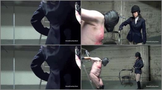 Femdom Bullwhip – ASIAN CRUELTY leather dominatrix whipping – An Unrelenting Dressage Whipping For Her Disobedient Pony –  Empress Kiko