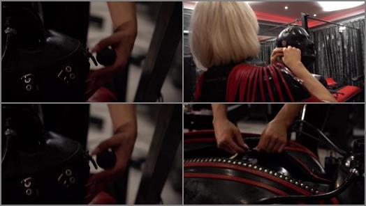 Femdon Bondage – Baroness dominatrix tie and tease: The Latex Sarcophagus