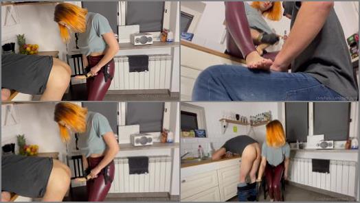 Femdom Pegging Domination – Lady Dark Fairy – A good lesson will be taught to my stepson by me